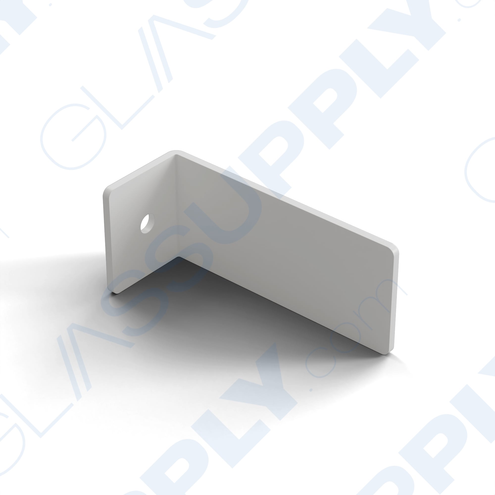 Aluminum Framed Railing Wall to Post L-Bracket