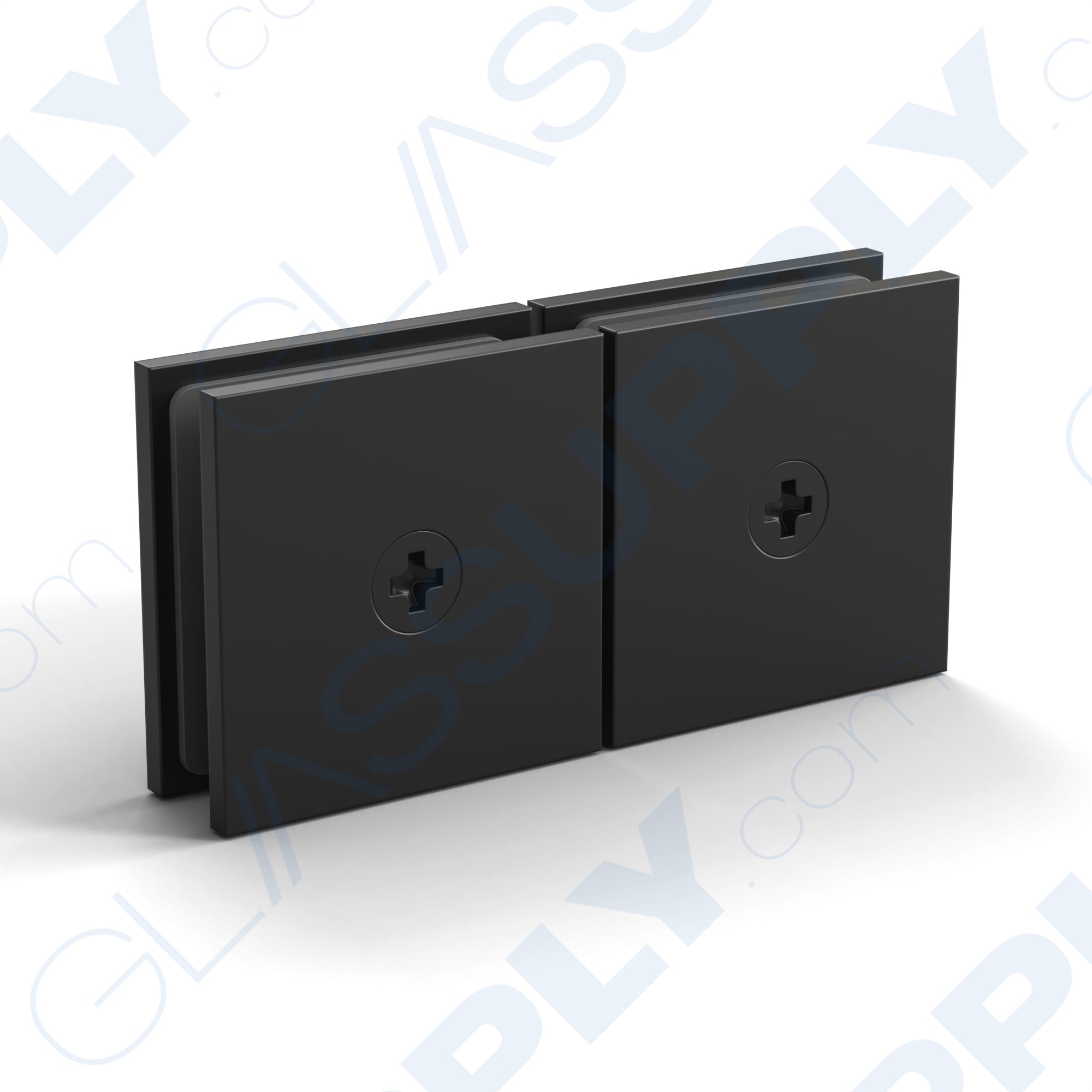 180° Glass-to-Glass Movable Transom Clamp - Square