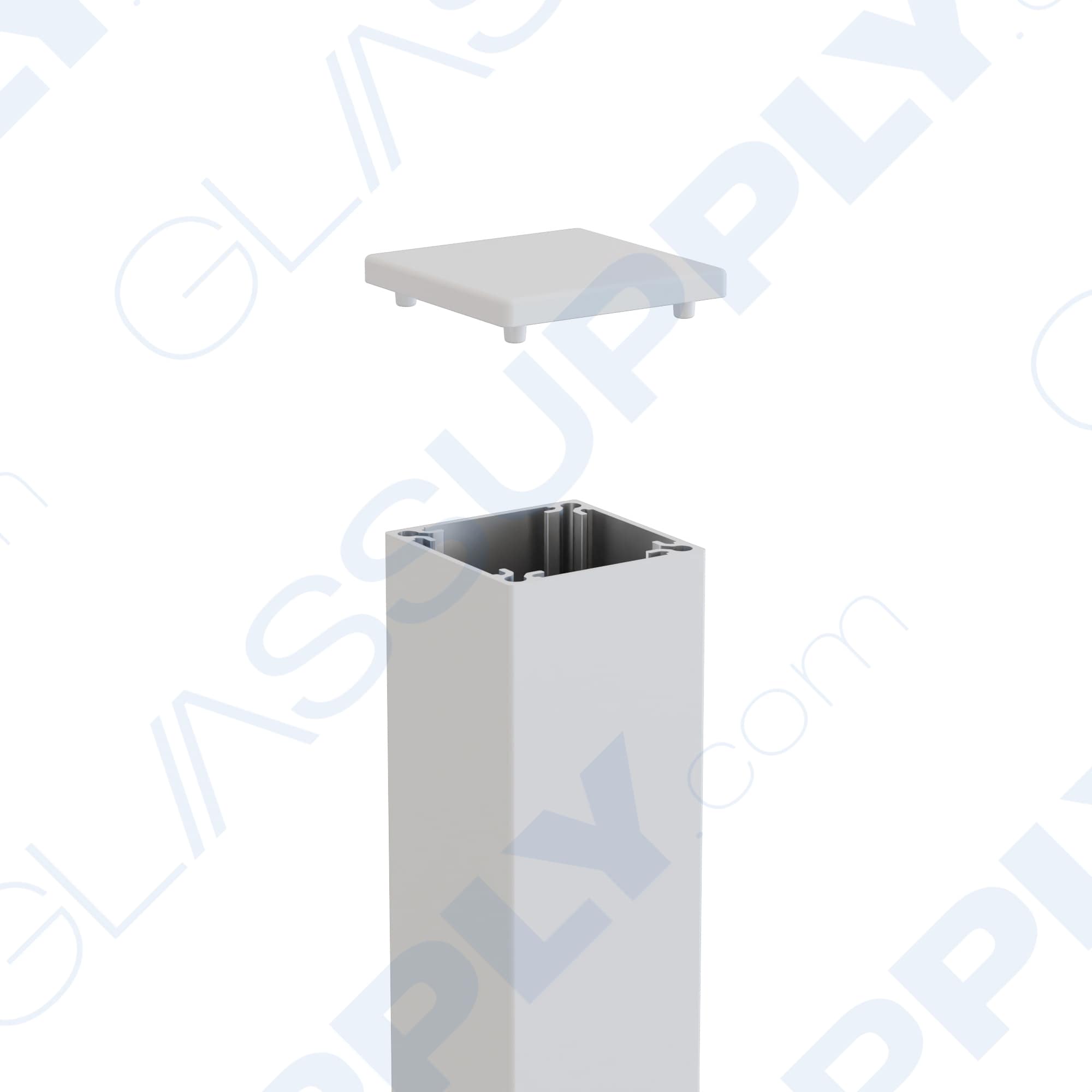 Outside Corner Fascia Mounted 2 1/4" Square Post Kit